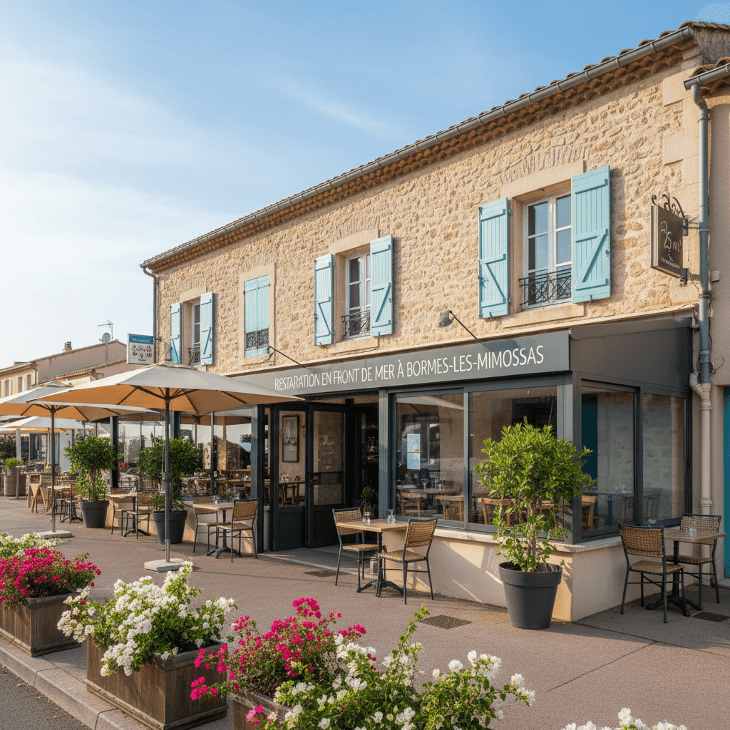 Restaurant 95m² à Bormes-Les-Mimosas : terrasse - licence IV - Image 1