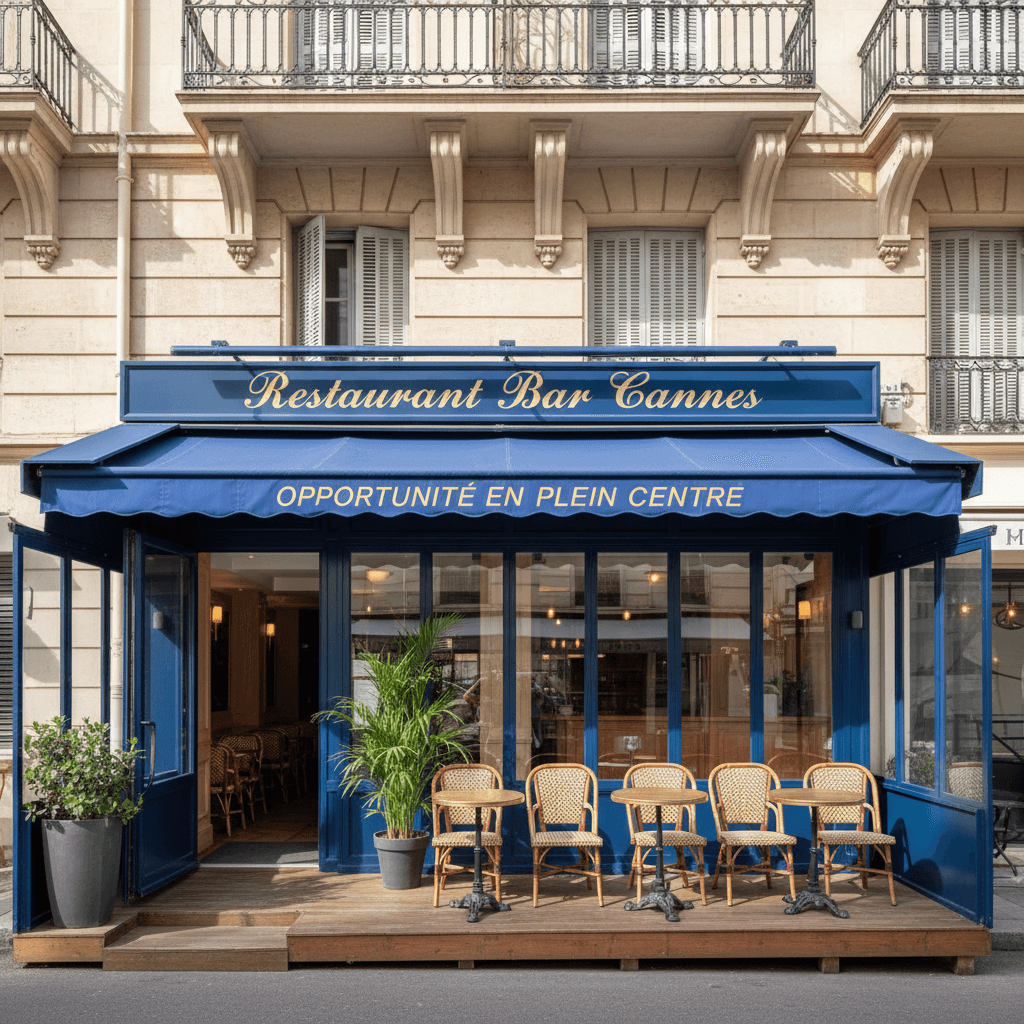 Restaurant 35m² à Cannes : licence IV - extraction - Image 1