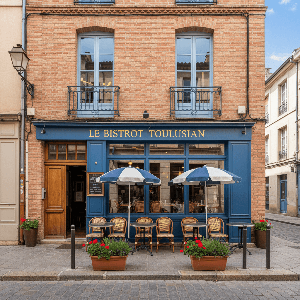 Restaurant 145m² à Toulouse : terrasse - extraction - Image 1