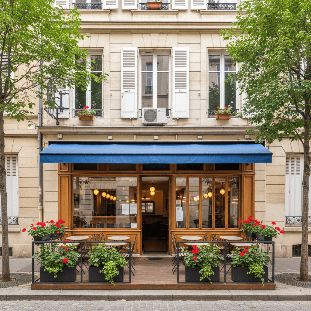 Restaurant à Lyon : terrasse - climatisation