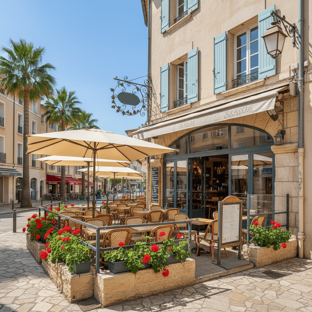 Bar-brasserie 50m² à Cannes : terrasse - licence IV - Image 1