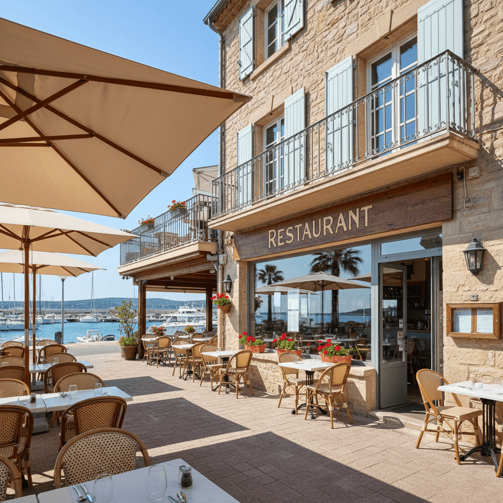 Restaurant 300m² à Saint-Mandrier-Sur-Mer : terrasse - extraction - Image 1