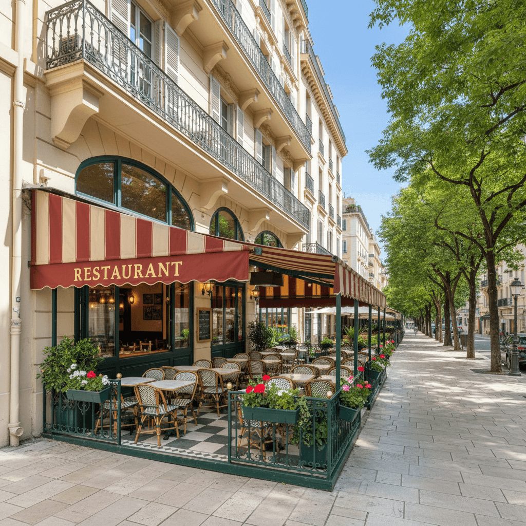 Restaurant 55m² à Nice : terrasse - licence IV