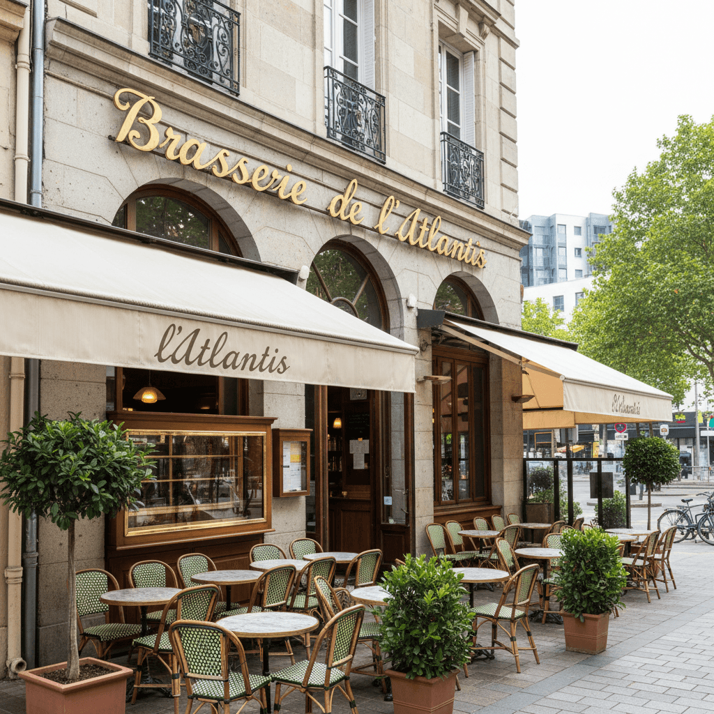 Bar-brasserie à Saint-Herblain : terrasse - licence IV - Image 1