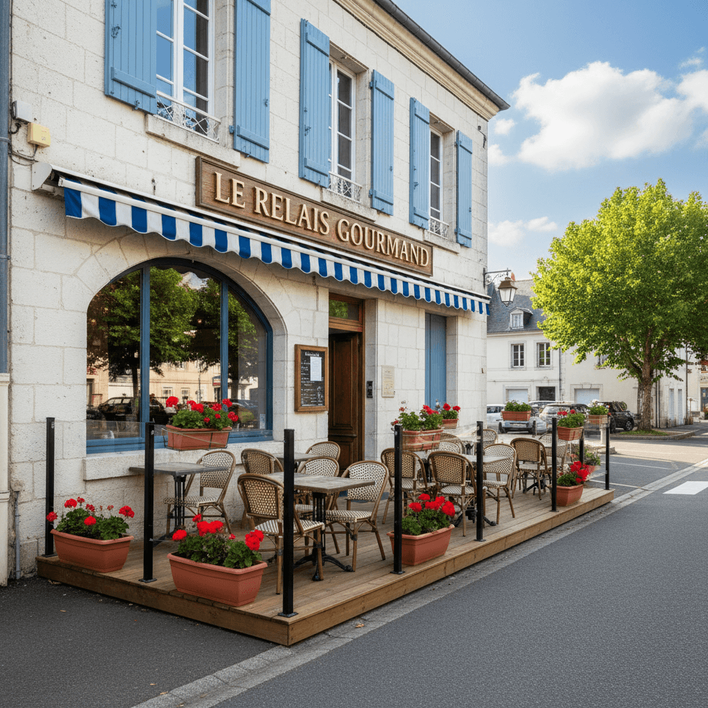 Restaurant à Parthenay : terrasse - licence IV - Image 1