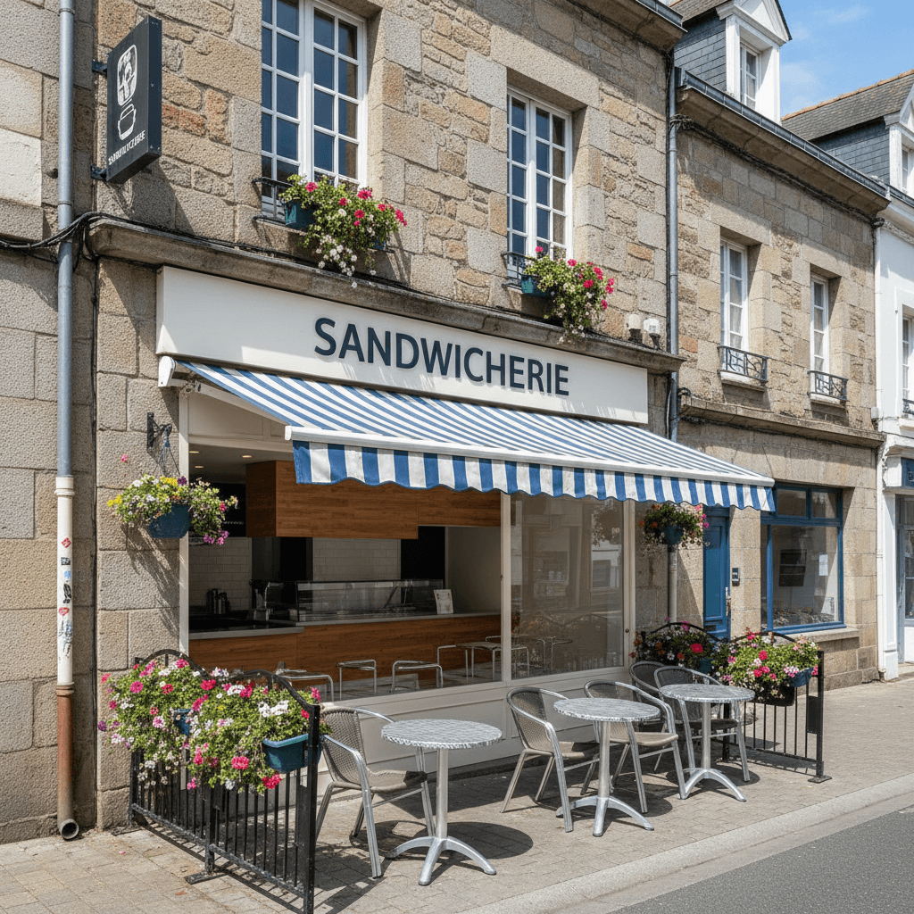 Fast-food à Lorient : terrasse - chambre froide - Image 1