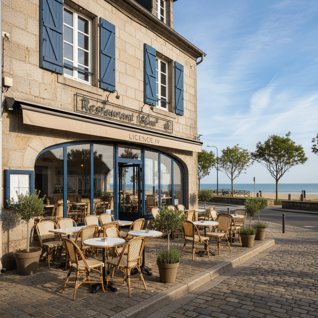 Restaurant 180m² à Plomodiern : terrasse - licence IV - Image 1