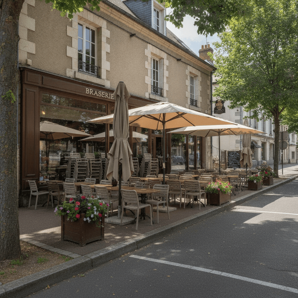 Bar-brasserie 250m² à La Roche-Sur-Yon : terrasse - licence IV - Image 1