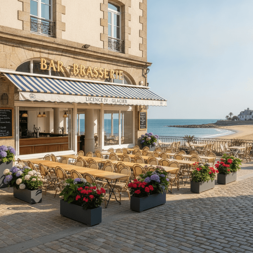 Bar-brasserie : terrasse - licence IV - Image 1