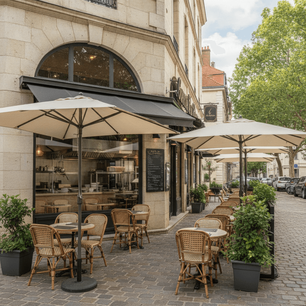 Restaurant 180m² à Saint-Fons : terrasse - licence IV - Image 1