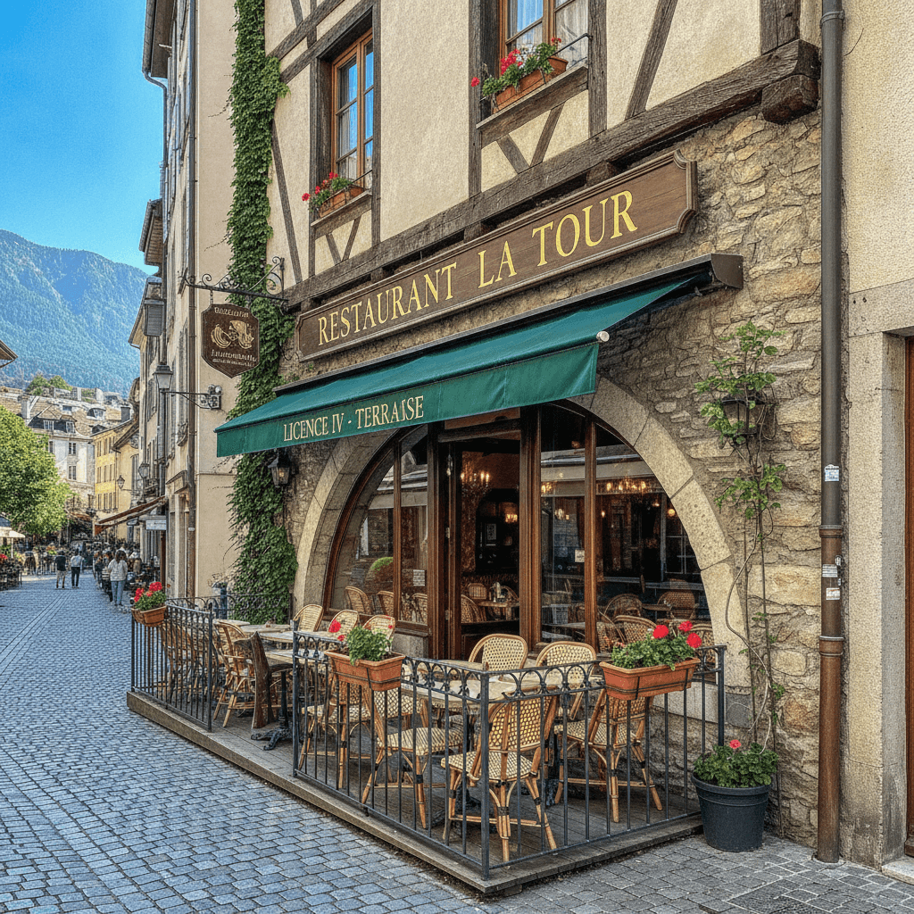 Restaurant 133m² à Annecy : terrasse - licence IV - Image 1