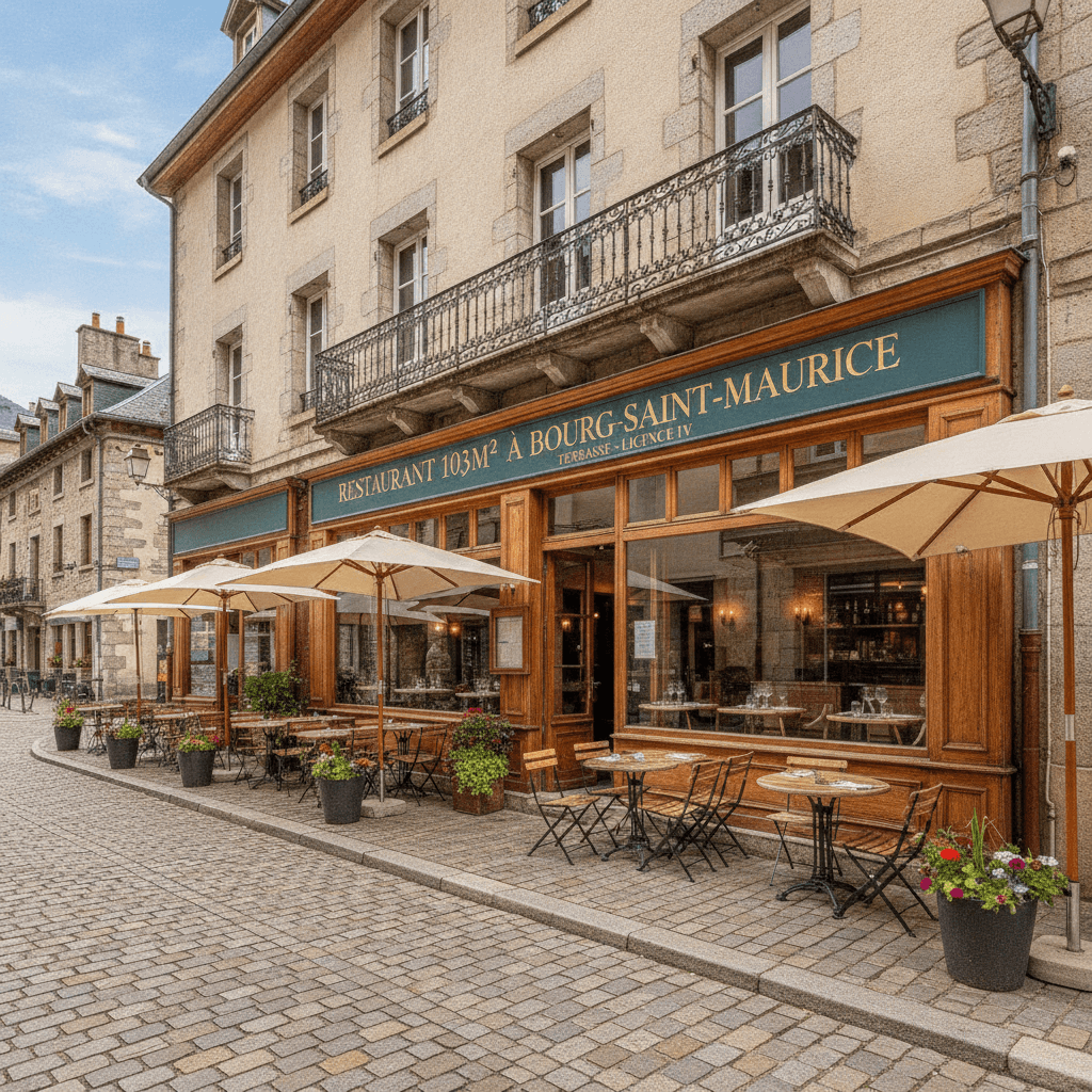 Restaurant 103m² à Bourg-Saint-Maurice : terrasse - licence IV - Image 1