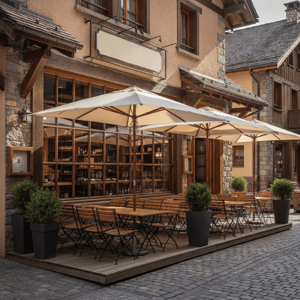 Restaurant : terrasse - licence IV - Image 1