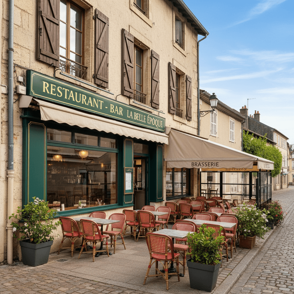 Bar-brasserie 104m² à Beaumont-Lès-Valence : terrasse - licence IV - Image 1
