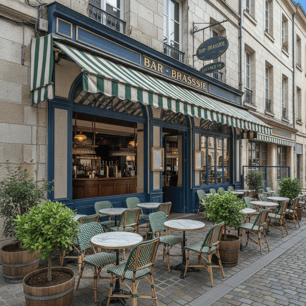 Bar-brasserie 70m² à Nantes : terrasse - licence IV