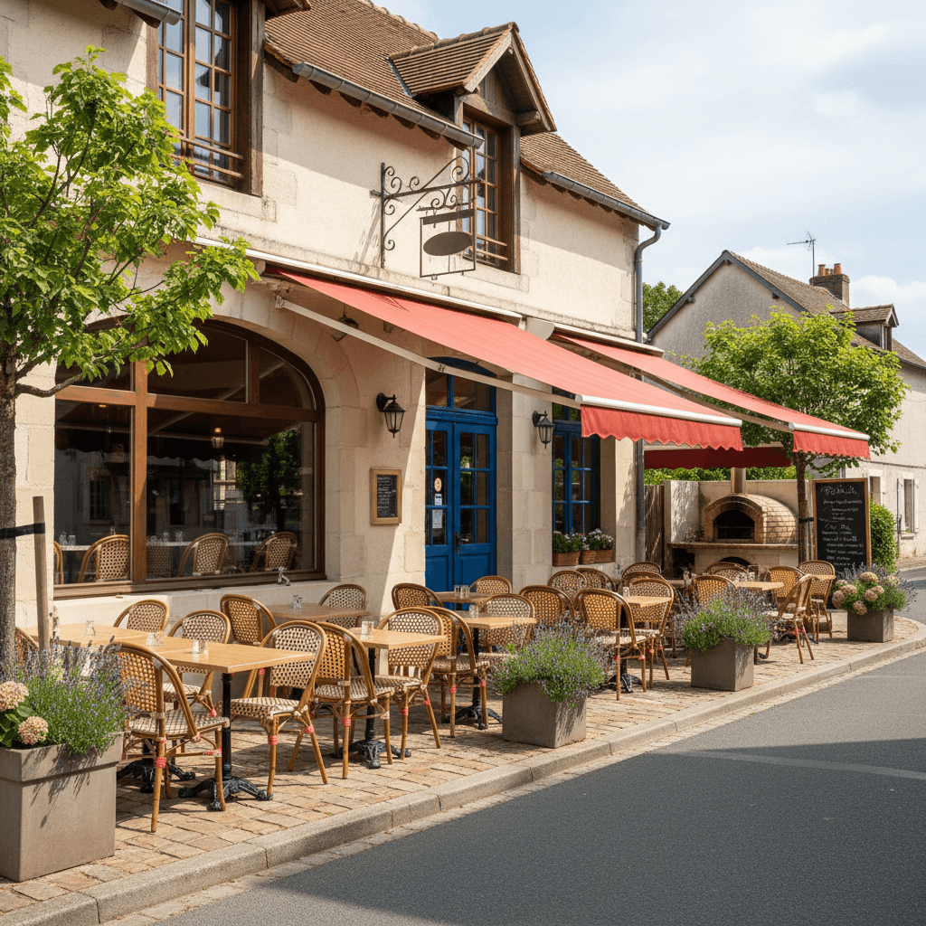 Restaurant 210m² à Heudebouville : terrasse - licence IV - Image 1