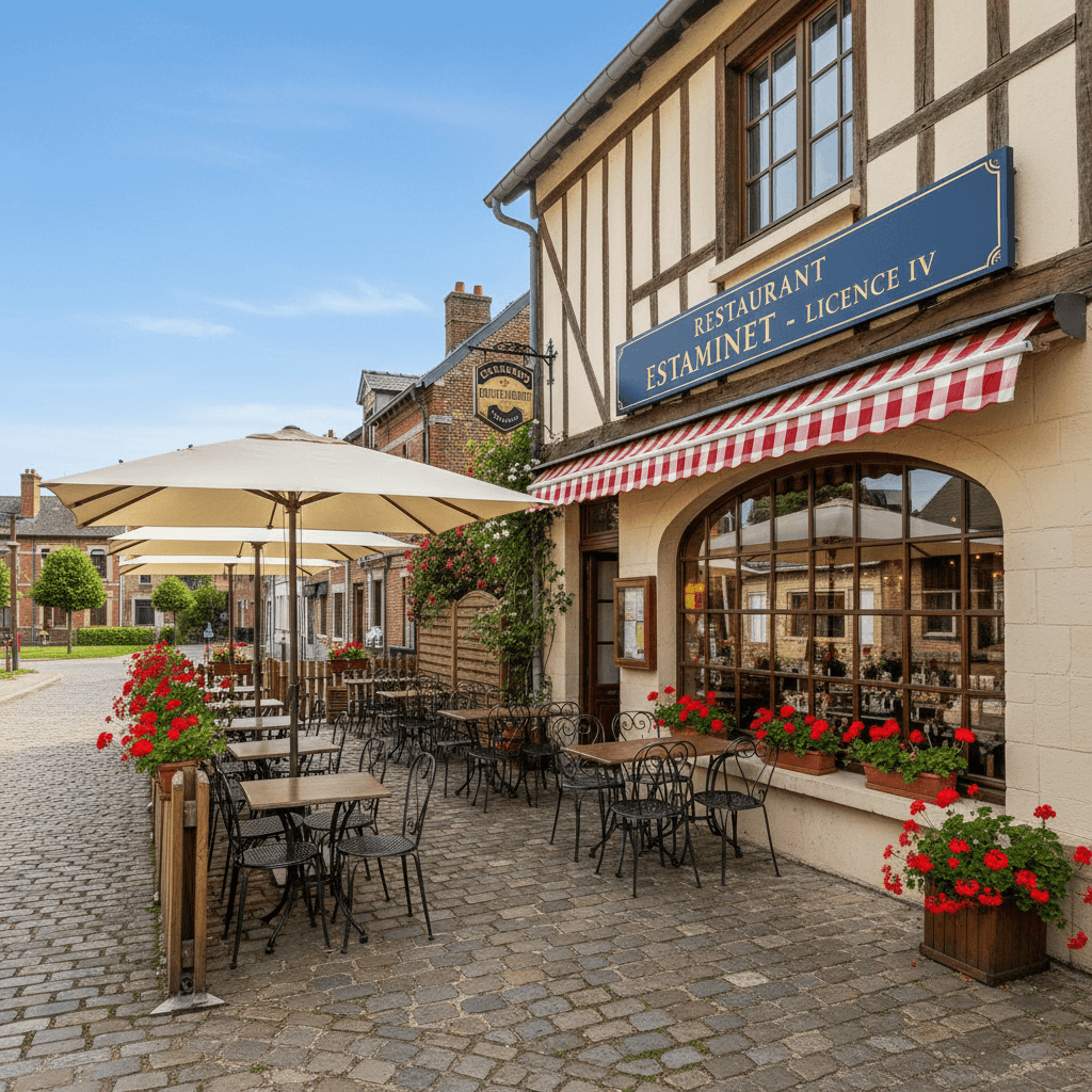 Restaurant à Capinghem : terrasse - licence IV - Image 1