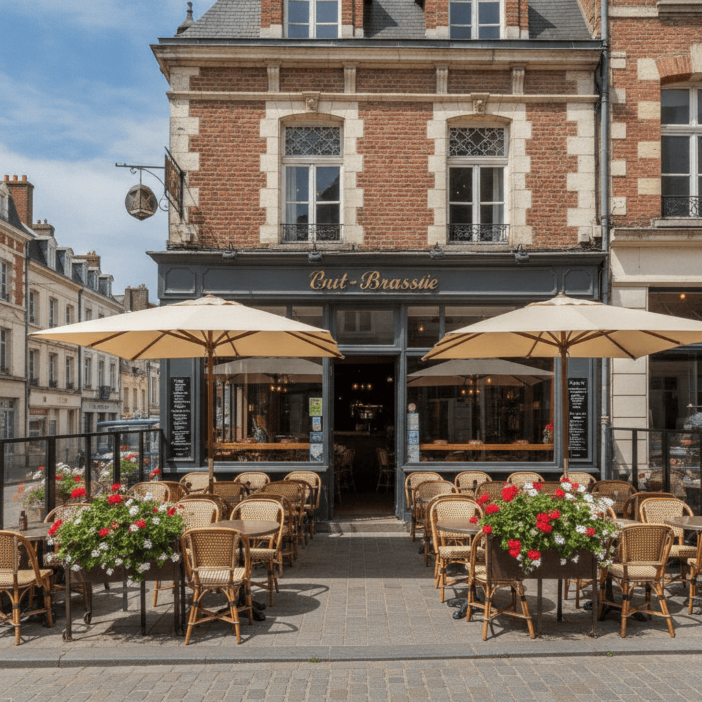 Bar-brasserie 80m² à Arras : terrasse - licence IV - Image 1