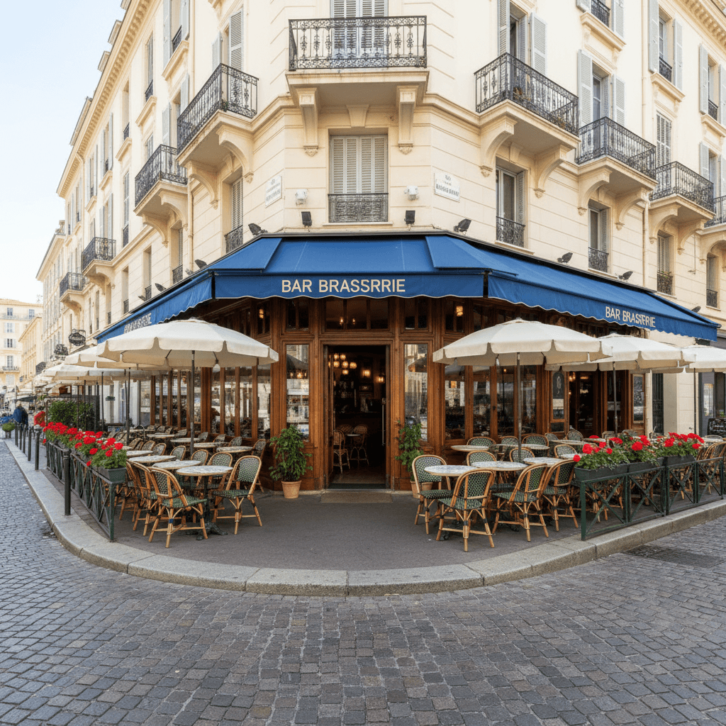 Bar-brasserie 66m² à Nice : terrasse - licence IV