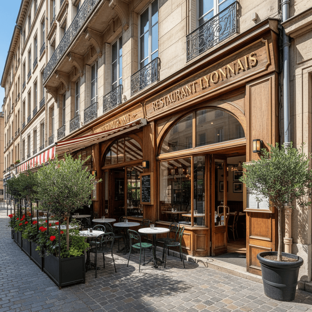 Restaurant 40m² à Lyon : terrasse - licence IV