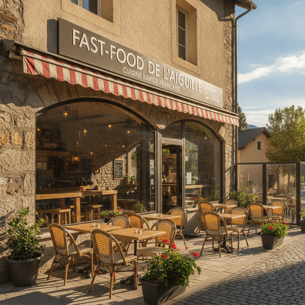 Fast-food 51m² à Allos : terrasse - cave/réserve