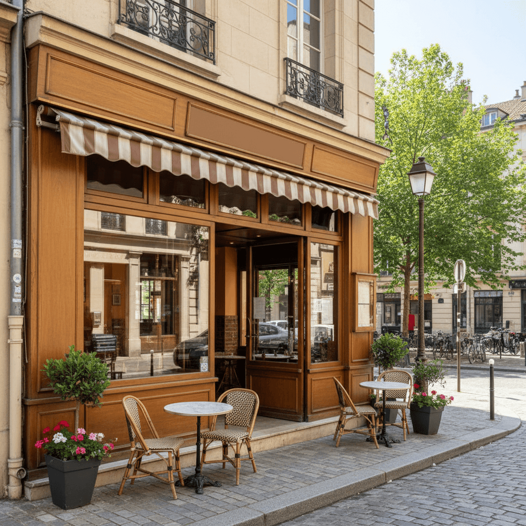 Restaurant 44m² à Lyon : terrasse - licence IV