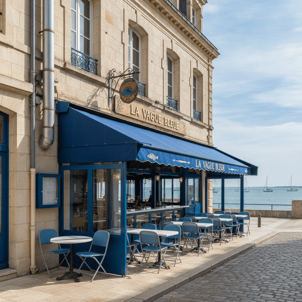 Restaurant à La Rochelle : terrasse - extraction - Image 1