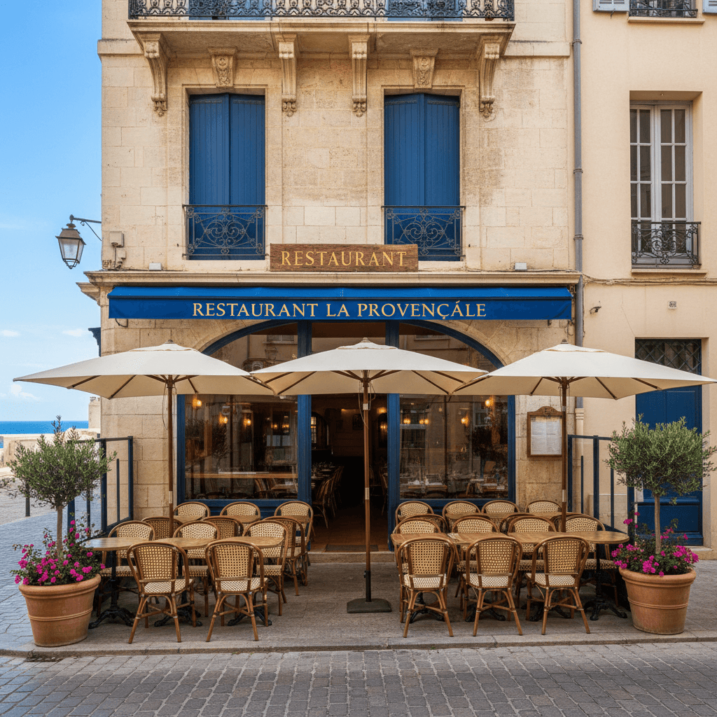 Restaurant 28m² à Antibes : terrasse - licence IV - Image 1