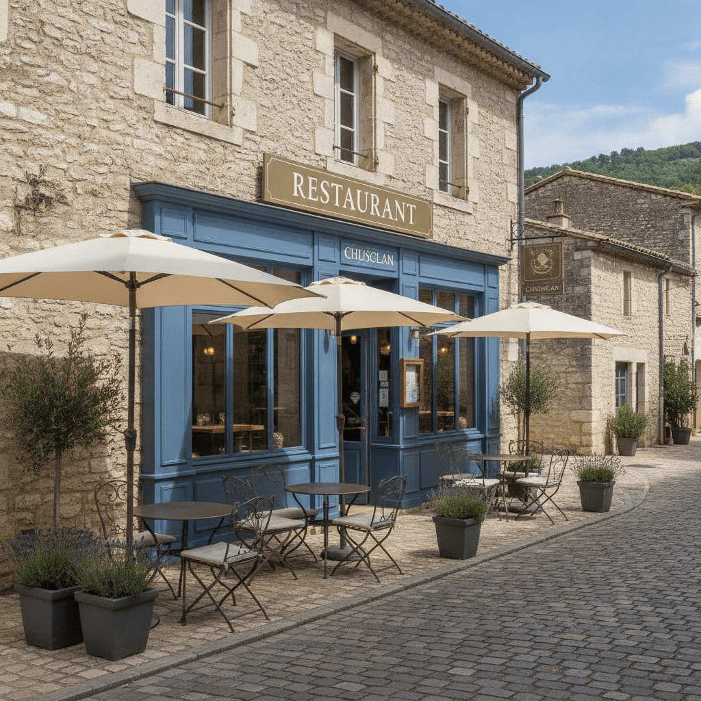 Restaurant 75m² à Chusclan : terrasse - licence IV - Image 1