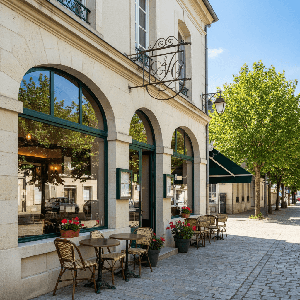 Restaurant 242m² à Guécélard : terrasse - licence IV - Image 1