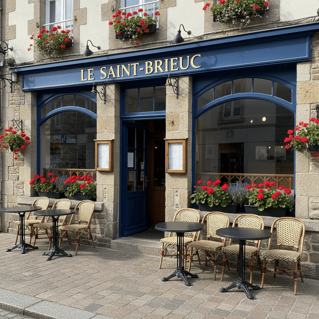Restaurant à Saint-Brieuc : terrasse - licence IV - Image 1