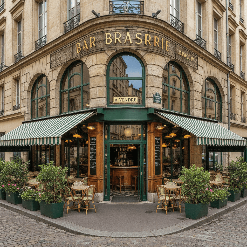 Bar-brasserie à Lyon : terrasse - licence IV