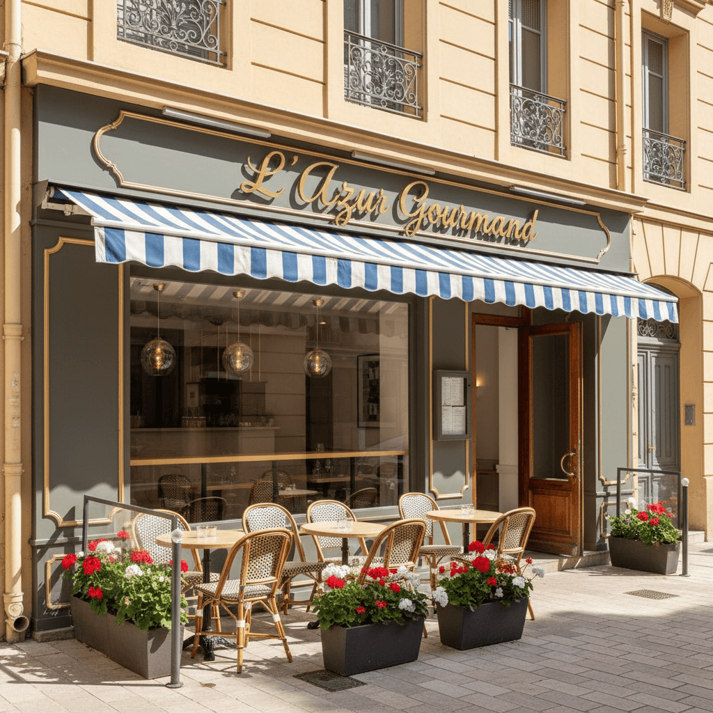 Restaurant 82m² à Nice : terrasse - licence IV