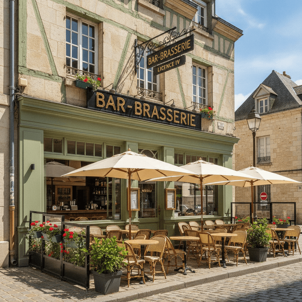 Bar-brasserie à Rouen : terrasse - licence IV - Image 1