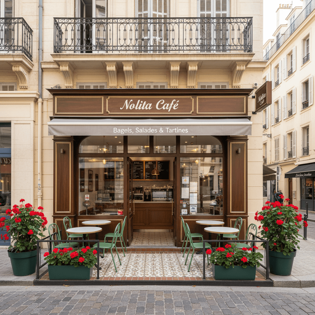 Fast-food 19m² à Cannes : terrasse