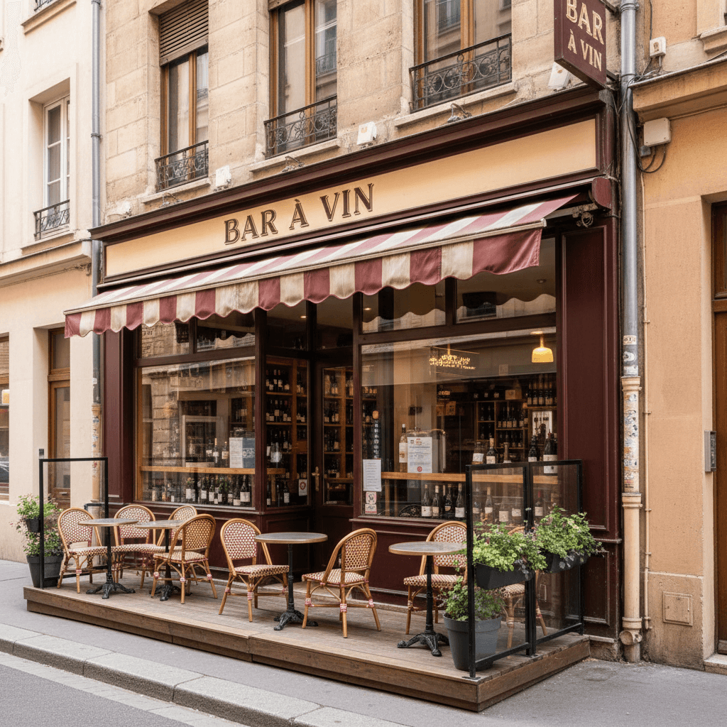 Bar-brasserie 108m² à Lyon : terrasse - licence IV