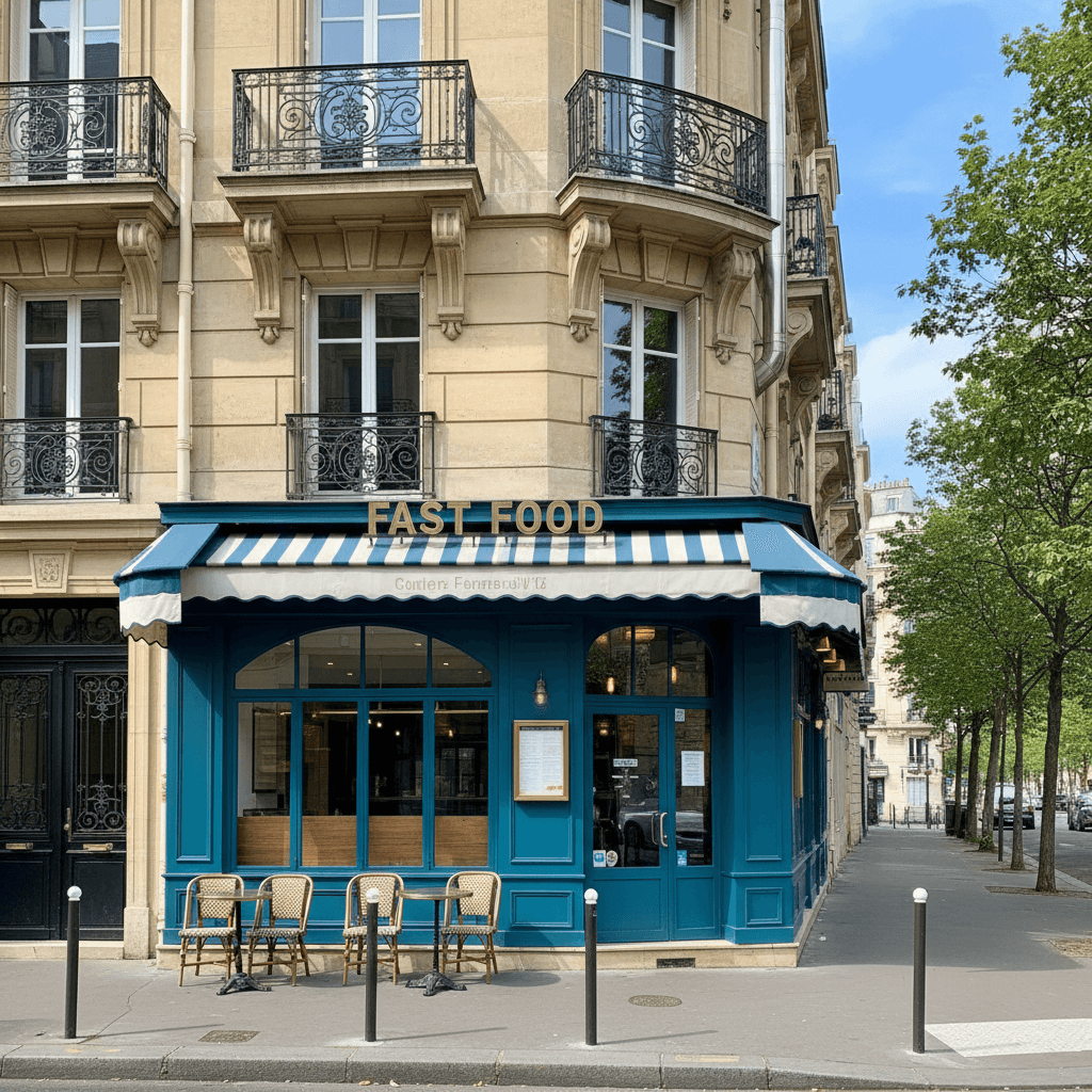 Local Restauration avec Conduit à Paris