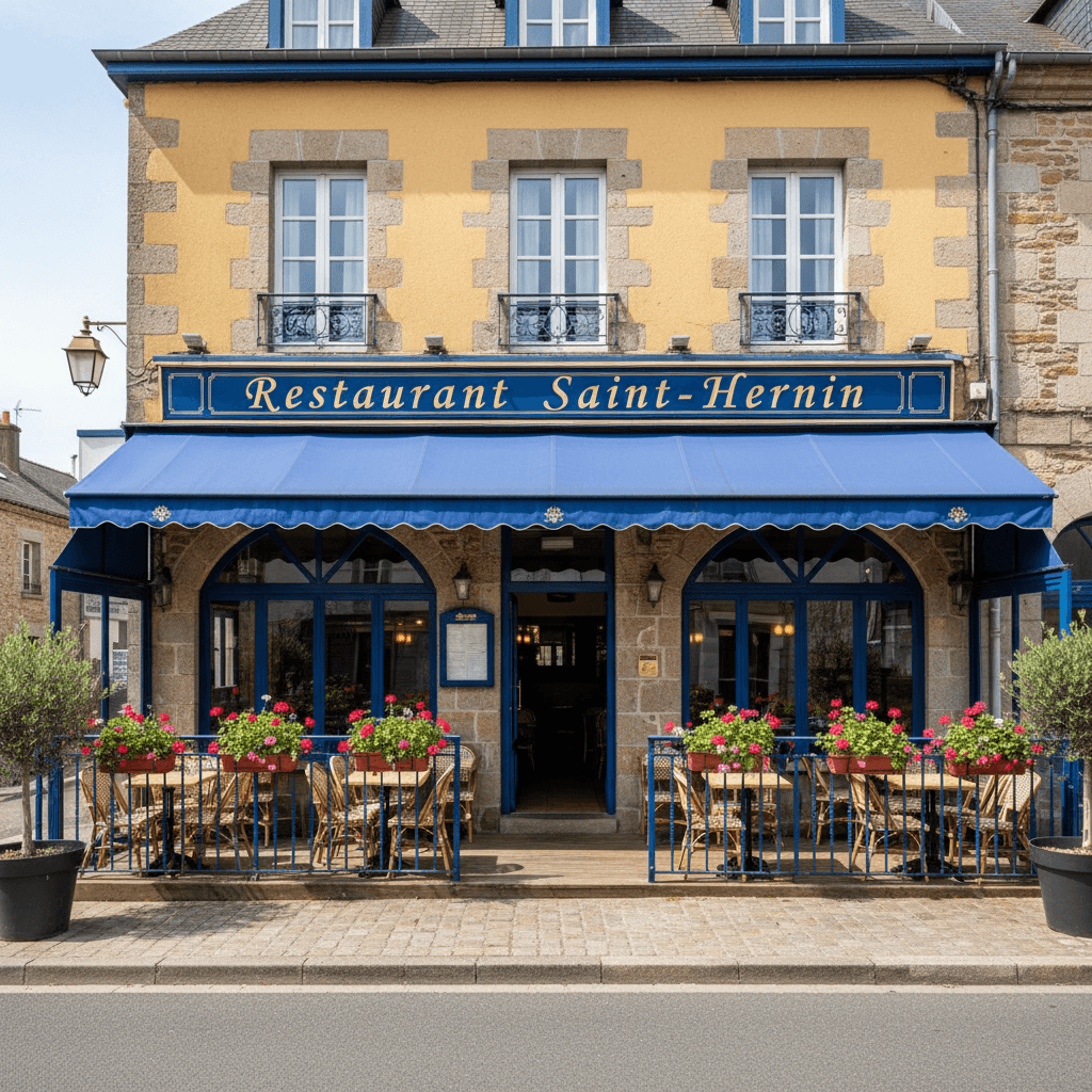 Restaurant 407m² à Saint-Hernin : terrasse - licence IV - Image 1