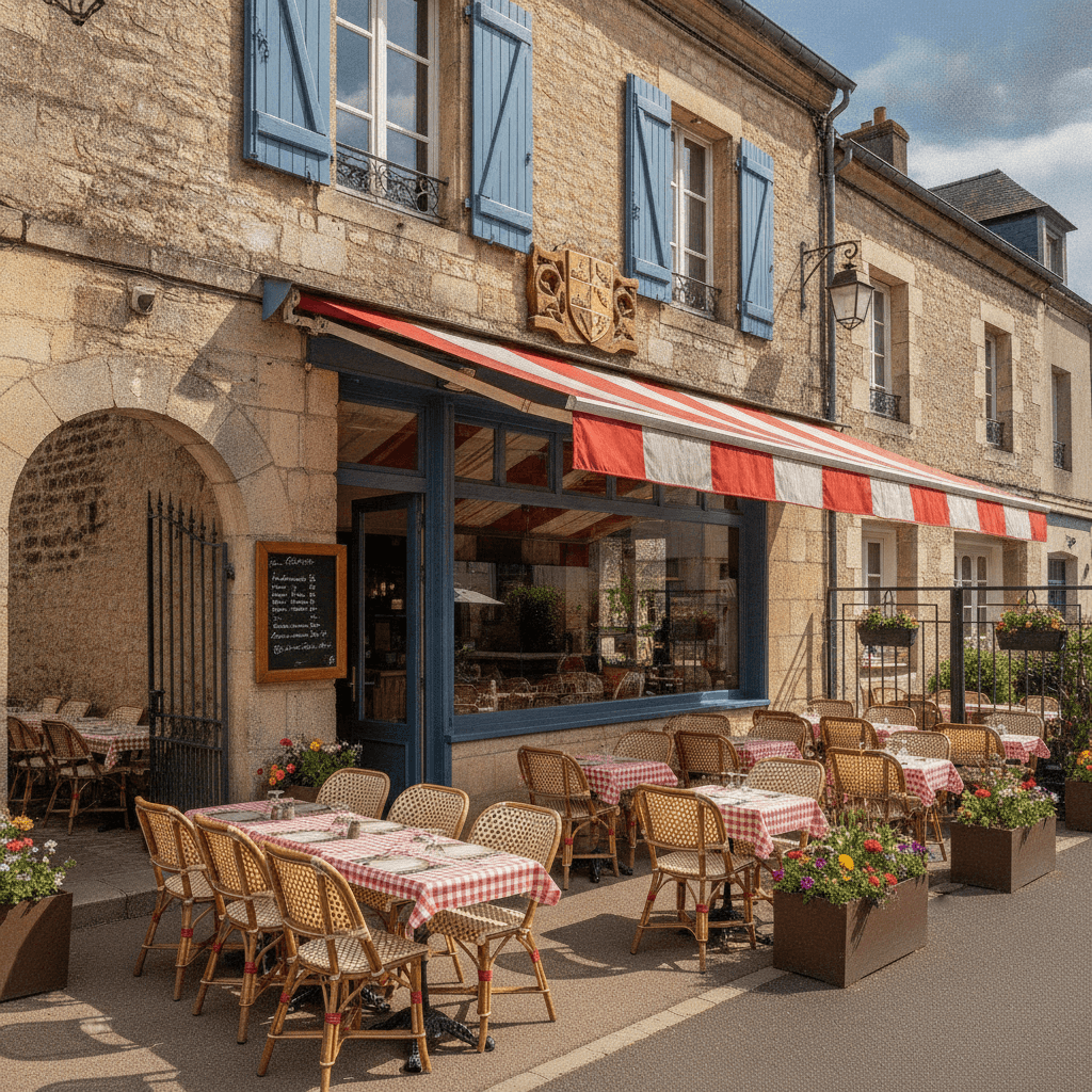Restaurant à Caen : terrasse - cuisine équipée - Image 1