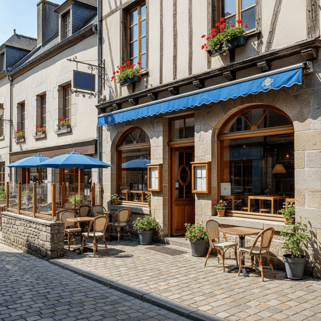 Restaurant à Vitré : terrasse - Image 1