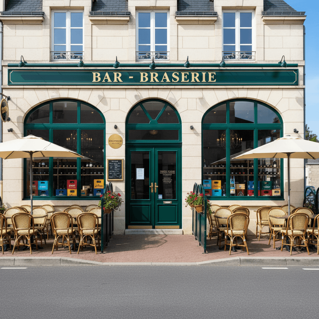 Bar-brasserie à Vannes : terrasse - licence IV - Image 1