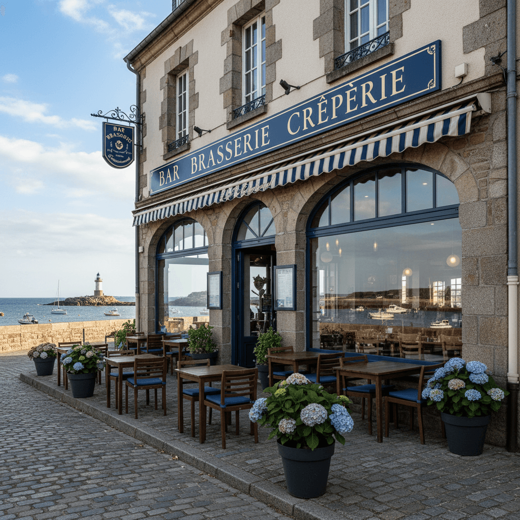 Bar-brasserie à Quimper : terrasse - licence IV - Image 1