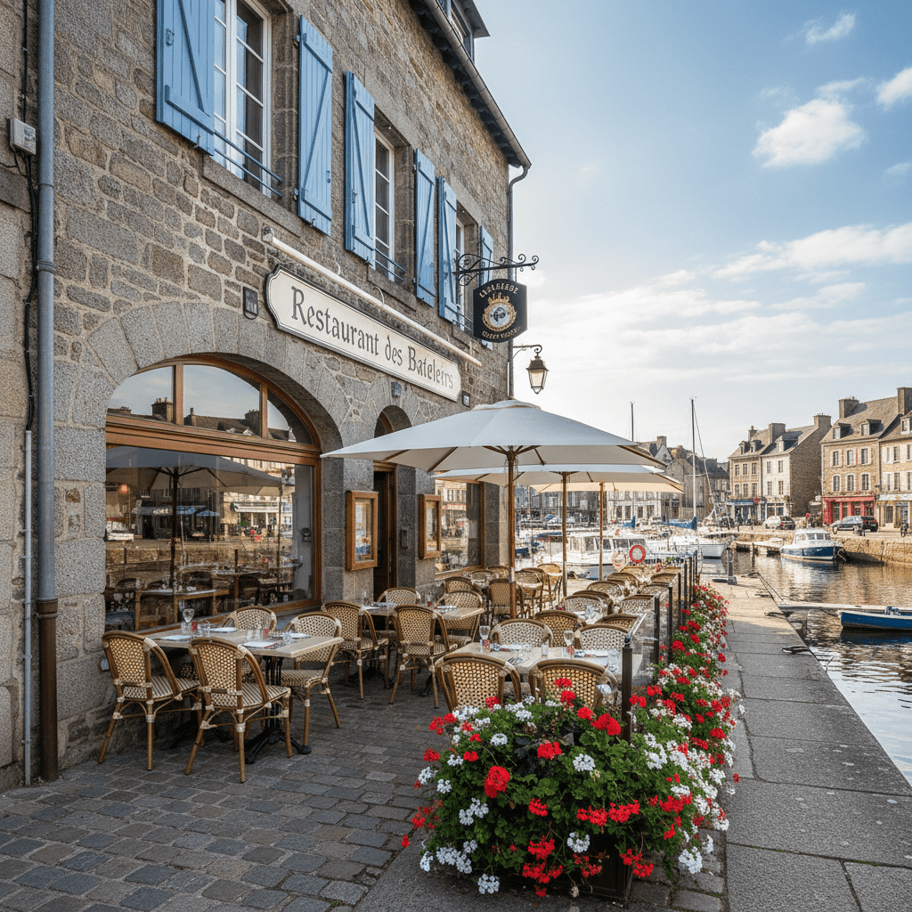 Restaurant à Dinan : terrasse - licence IV - Image 1