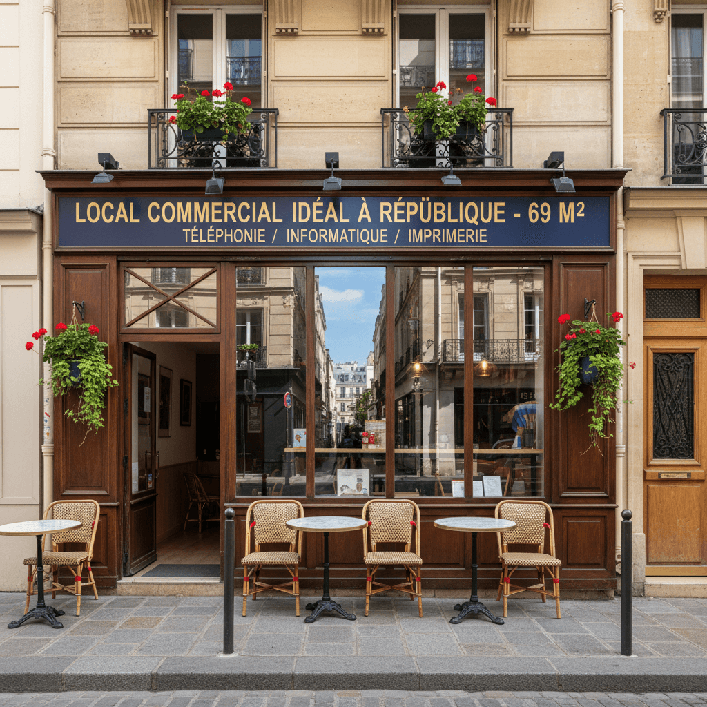 Local Commercial Idéal à République - 69 m² - Image 1