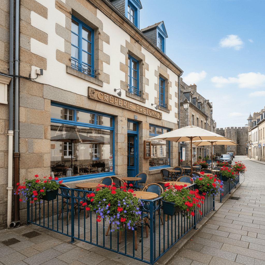 Restaurant à Vannes : terrasse - cuisine équipée - Image 1