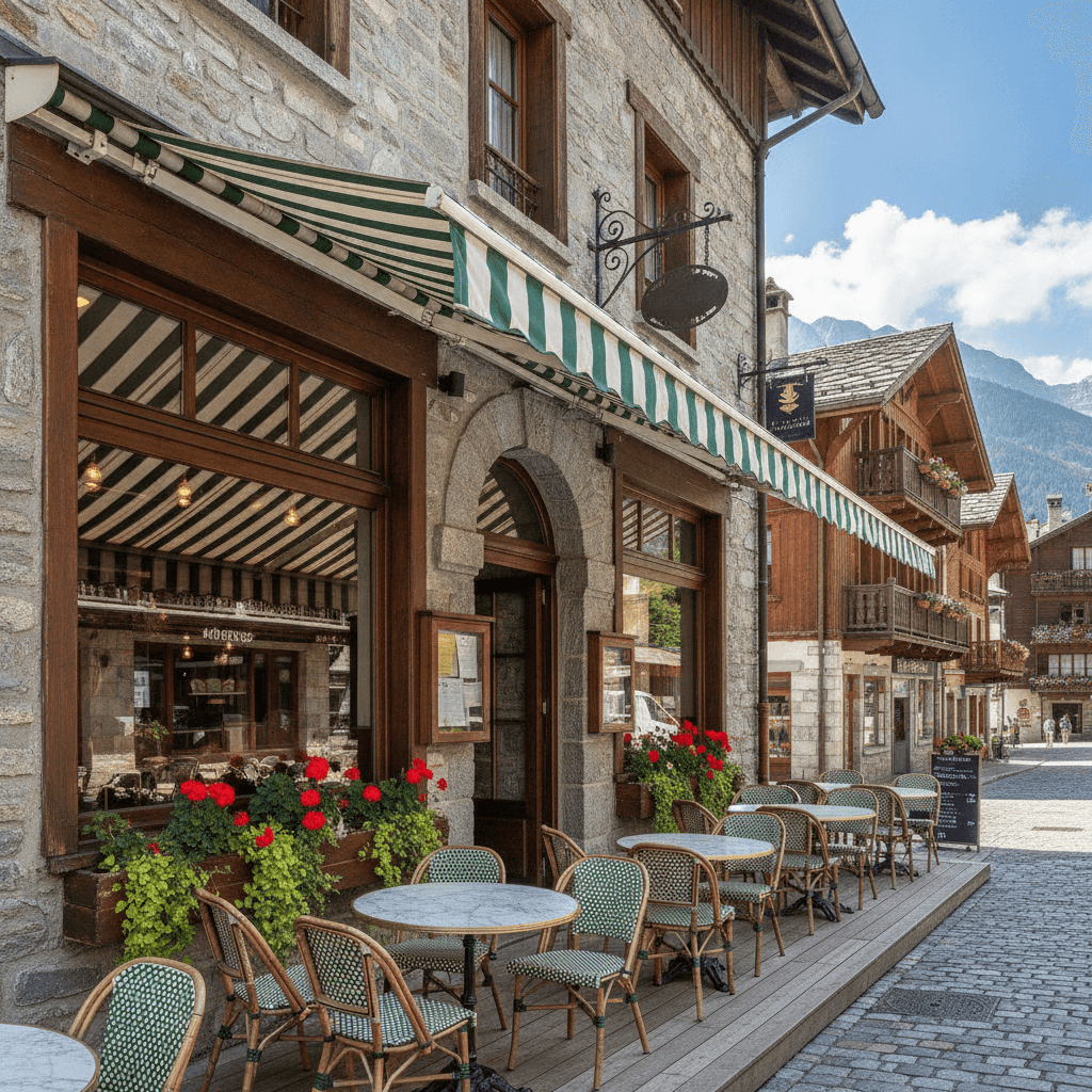 Bar-brasserie 80m² à Saint-Gervais-Les-Bains : terrasse - licence IV - Image 1