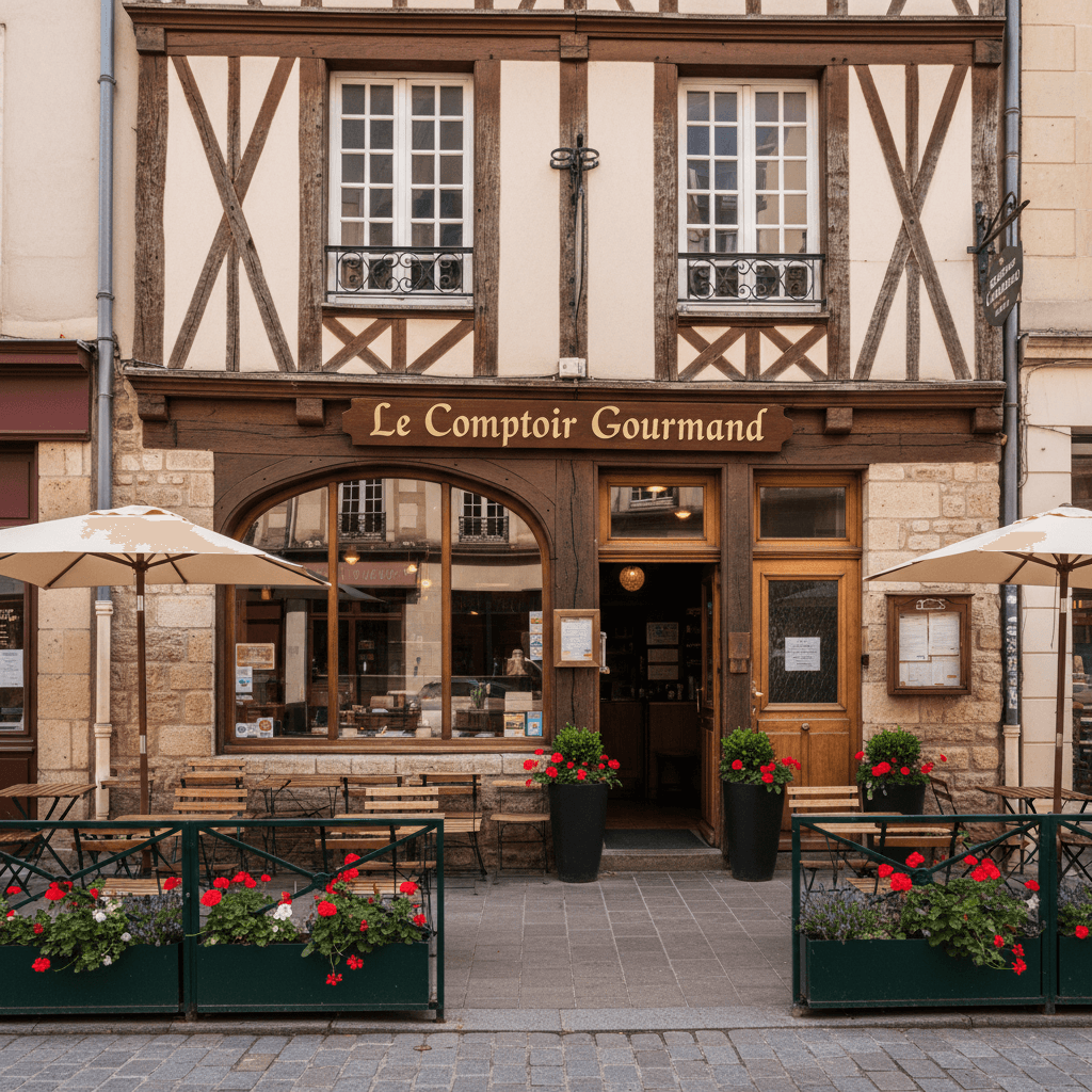 Fast-food 180m² à Rouen : terrasse - licence IV