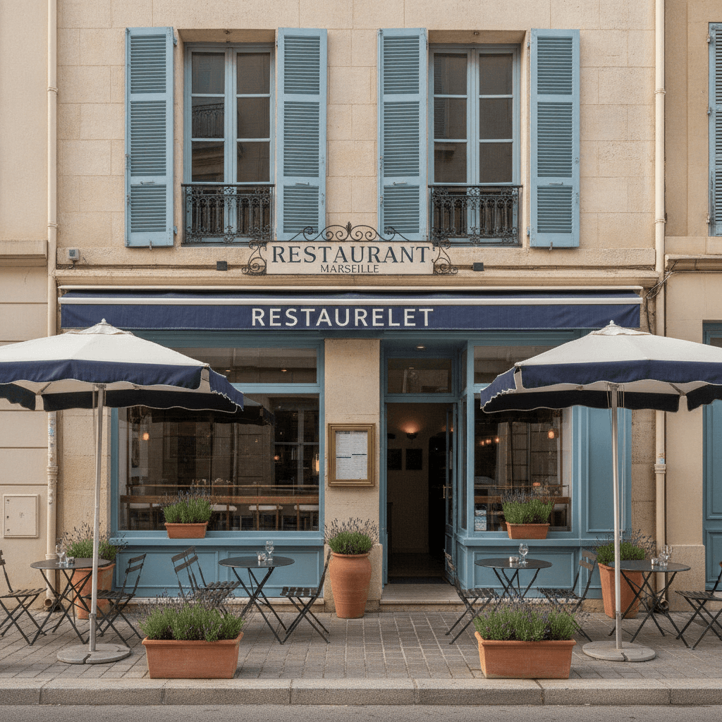 Restaurant 130m² à Marseille : terrasse