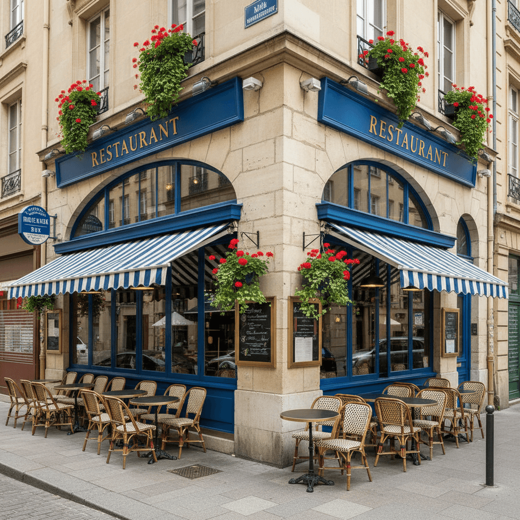Restaurant 90m² à Lyon : terrasse - Image 1