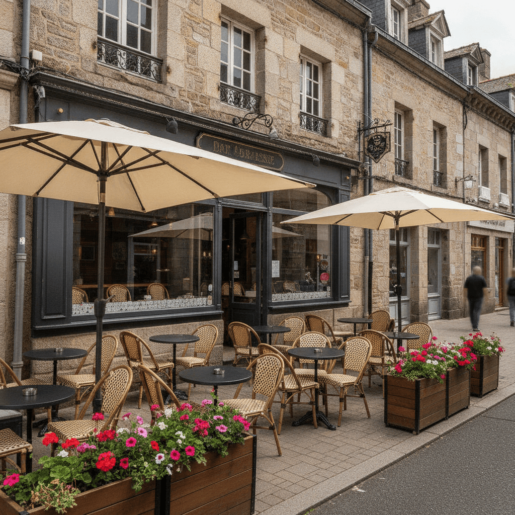 Bar-brasserie à Vannes : terrasse - licence IV